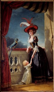 Portrait of Louise Elisabeth of France, Duchess of Parma, and Her Son Don Ferdinand