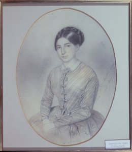 Posthumous Portrait of Leopoldine Hugo (1824-43) by Adele Julie Hugo