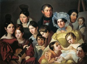 Malatesta Family in 1835 by Adeodato Malatesta or Malatesti