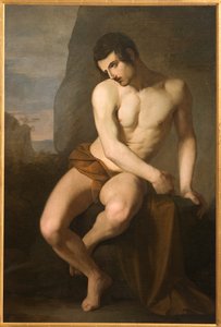 Male Nude (Prometheus) by Adeodato Malatesta or Malatesti