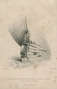 View of the Fractured Stern-Post of the H.M.S. Terror: Taken on the Beach at Lough Swilly by Admiral William Henry Smyth