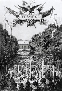 Tuzmese, First Meeting of the Sokols in Prague by Adolf (after) Liebscher