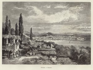 Italy - Trieste. Engraving by A Clos by Adolf Closs