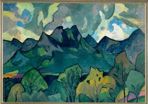 Bavarian Mountain Landscape near Brannenburg