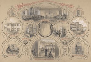 The main telegraph office newly built in St. Petersburg and opened 14 October 1862 by Adolf Jossifovich Charlemagne