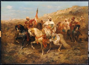 A Regal Procession by Adolf Schreyer