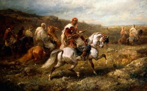 Bedouins on Route by Adolf Schreyer
