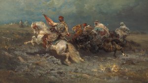 The Stampede by Adolf Schreyer