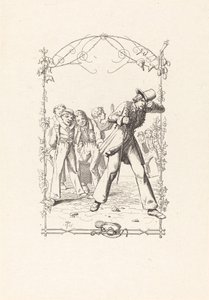 Peter Schlemihl Taunted for His Lack of Shadow by Adolf Schrodter