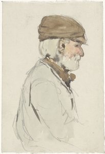 Lady with a Parasol, Seen from the Back by Adolf le Comte