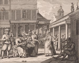 “The Hawking and Selling of Herring” (No. 14 from the Herring Fishery Series) by Adolf van der Laan