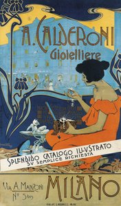 Jeweller A. Calderoni, Milan by Adolfo Hohenstein
