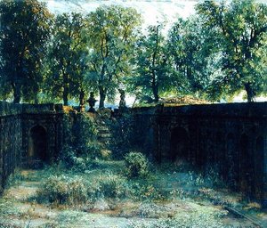 Nymphaeum in the Zwinger at Dresden, 1850 by Adolph Menzel
