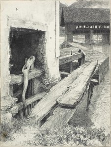 Sluice by Adolph Menzel