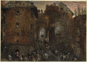 At the Marienburg by Adolph Menzel