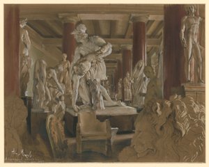 Storage Room of Plaster Casts during the Museum