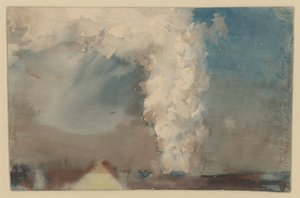 Rising Smoke, with Notes on the Right by Adolph Menzel