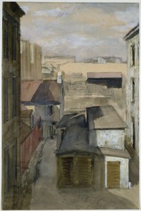 View from the Window on Luisenstraße 24 by Adolph Menzel
