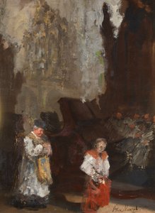 Choir Stalls in Mainz Cathedral. Unfinished by Adolph Menzel