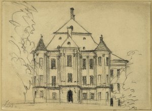The Castle in Lissa by Adolph Menzel