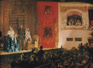 The Gymnase Theatre by Adolph Menzel