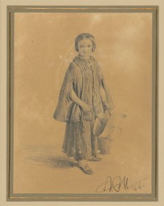 Portrait of Constanze Beling, born Martini. Daughter of District Court Councilor Carl Martini and his wife Pauline Martini by Adolph Menzel