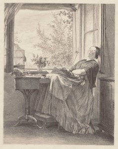 Seamstress Sleeping by the Window (Emilia, Menzel
