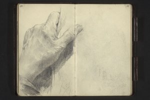 Left Hand Touching an Object by Adolph Menzel