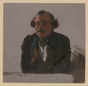 Male Bust with Crossed Arms, Supported, En Face