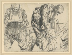 Model in the Ceremonial Dress of Elector Johann Georg I of Saxony in Three Views, Historical Museum, Dresden by Adolph Menzel