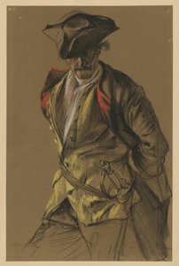 Model Study for Prince Leopold of Anhalt-Dessau. Knee Piece to the Left by Adolph Menzel