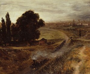 The Berlin-Potsdam Railway by Adolph Menzel