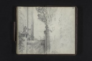 Gate Next to the Monastery Church Neuzelle by Adolph Menzel