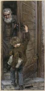 Father and Son at the Door. From the "Children