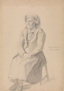 Britta Peersdotter Reisæter, Ullensvang by Adolph Tidemand