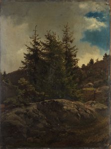 Landscape from Nes in Hallingdal by Adolph Tidemand