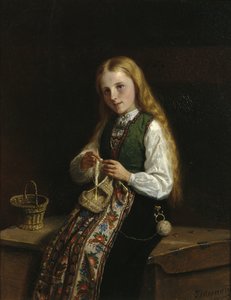 Little Synneave by Adolph Tidemand