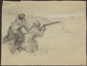 Reindeer Hunt by Adolph Tidemand