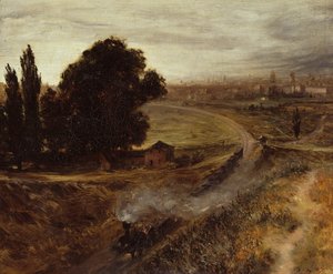 The Berlin-Potsdam Railway by Adolph Menzel