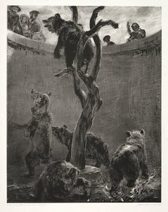 Essay on Stone with Brush and Scraper: The Bear Pit