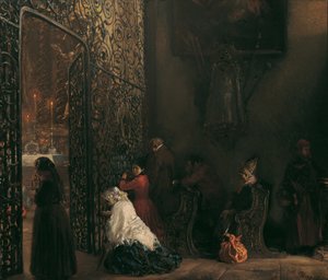Early Mass by Adolph Menzel