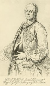 Heinrich von Brühl / Menzel after Silvestre