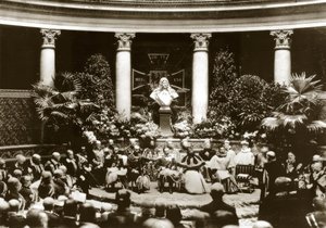 Memorial Service for Menzel 1905 / Photo by Adolph Menzel