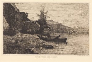 Shores of Lake Bourget by Adolphe Appian