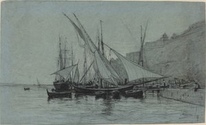 The Port of Monaco by Adolphe Appian