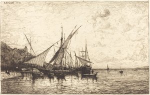 The Port of Monaco by Adolphe Appian