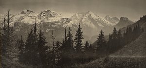 Alpine Landscape by Adolphe Braun
