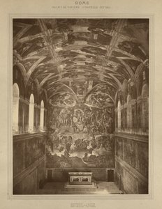 Rome - Vatican Palace, Sistine Chapel - Michelangelo by Adolphe Braun