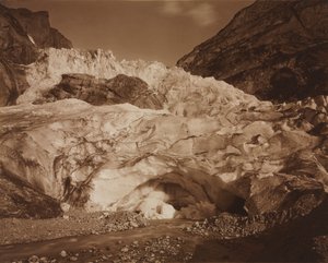 Switzerland. Grindelwald, Upper Glacier, Source of the Lutschine, 1875-1877 by Adolphe Braun