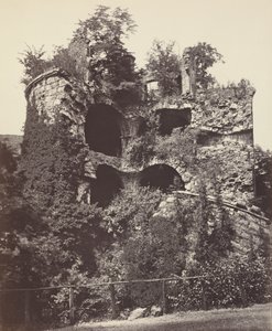 The Exploded Tower, Heidelberg Castle, c. 1865 by Adolphe Braun